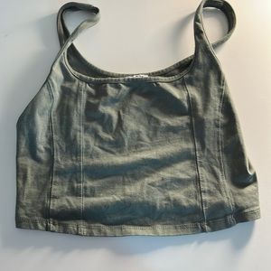 CORSET style cropped tank